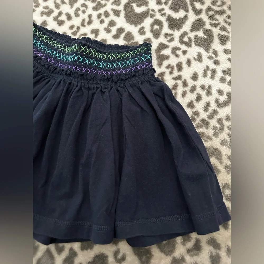 GapKids Smocked Waist Skirt with Shorts in Blue Size XS 4-5